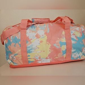 Tie dye duffle bag